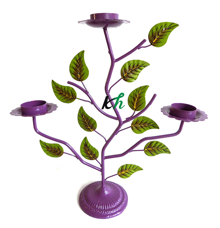 Leaf Design Candle Holder